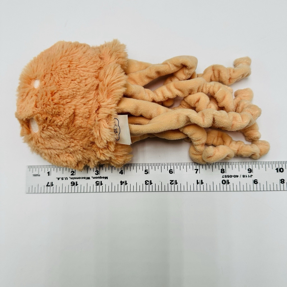 Slumberkins Mini Jellyfish Super Soft Stuffed Animal Plush Peach Octopus 8" - Picture 5 of 7